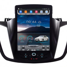 Navigatie Ford Kuga 2 Dupa 2012 si C-Max 2011-2019 AUTONAV Android GPS Dedicata Stil Tesla, 64GB Stocare, 4GB DDR3 RAM, Display Vertical AUTONAV Andro