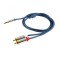 Cablu audio HiFi stereo Jack 3.5 mm - 2x RCA 1m dublu ecranat HOME