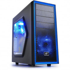 Carcasa Gaming Deepcool Tesseract SW, 2x Vent Blue LED 120mm, USB 3.0 foto