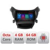 Navigatie HHyundai Elantra 2013-2015 E-359 Octa Core cu Android Radio Bluetooth Internet GPS WIFI DSP 4+64GB 4G CarStore Technology