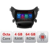 Navigatie HHyundai Elantra 2013-2015 E-359 Octa Core cu Android Radio Bluetooth Internet GPS WIFI DSP 4+64GB 4G CarStore Technology