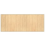 Cumpara ieftin Covor dreptunghiular, natural deschis, 80x200 cm, bambus