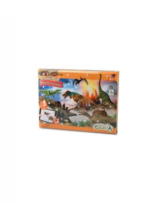 Calendar de Craciun Collecta cu figurine pictate manual Viata Preistorica foto