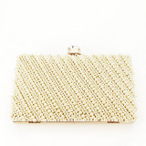 Clutch elegant B-BME-22733 05 Bej Auriu