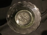 Design / Vintage - Farfurie din sticla transparenta mijlocul sec XX Turda !
