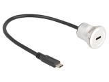 Cablu USB 2.0 DELOCK 0,3m USB-C la USB-C Negru 32AWG 88183
