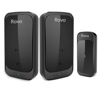 Sonerie Wifi Rovo C03, 2 Receptoare, IP44, 38 Melodii foto