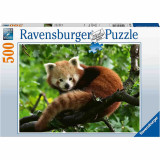 Cumpara ieftin Puzzle Panda Rosu, 500 Piese, Ravensburger