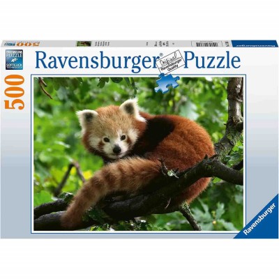 Puzzle Panda Rosu, 500 Piese foto