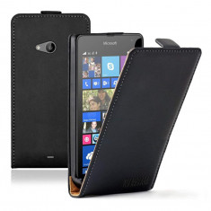 Husa Telefon Vertical Book Microsoft Lumia 535 Black BeHello