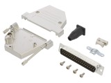 Conector D-Sub 37-Pin Tată Unghi 45&deg; Lipire Pe Cablu Gold Flash