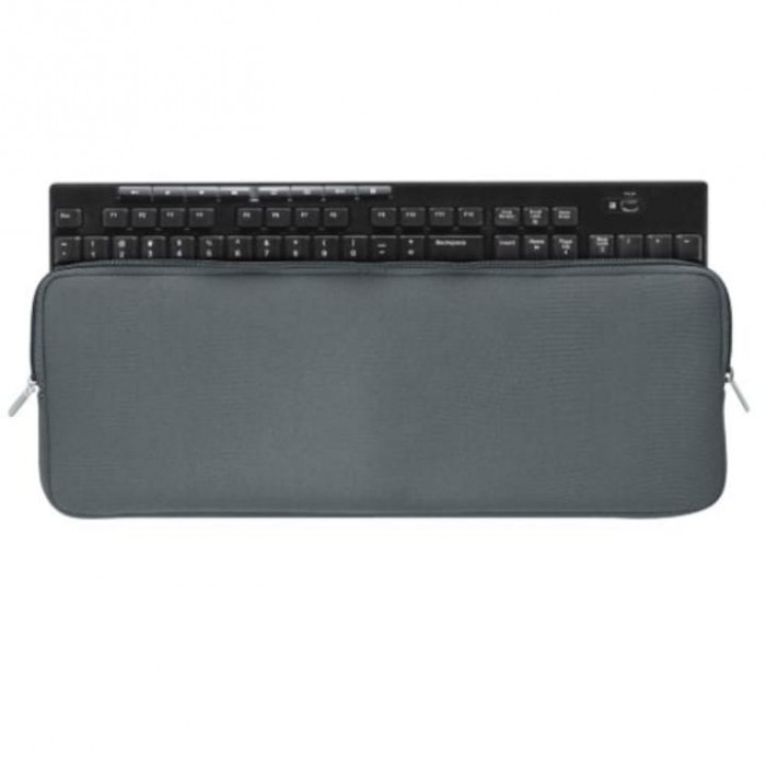 Husa pentru tastatura Logitech MK270 Wireless, Kwmobile, Gri, Neopren, 57914.22