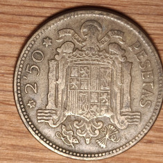 Spania - moneda de colectie raruta - 2 1/2 sau 2,5 pesetas 1956 - spectaculoasa!
