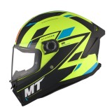 Cumpara ieftin Casca integrala MT Stinger 2 Zivze C3 galben fluor mat