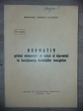 Normativ privind elementele de calcul al sigurantei in functionarea instalatiilor energetice