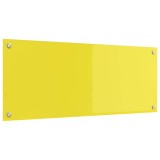 vidaXL Spate de bucătărie Galben 100 x 40 x 0,6 cm sticlă securizată 42001259
