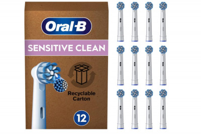 Set 12 rezerve pentru periuta de dinti electrica Oral-B Pro Sensitive Clean, alb - RESIGILAT foto