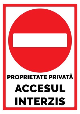 Proprietate privata accesul interzis foto