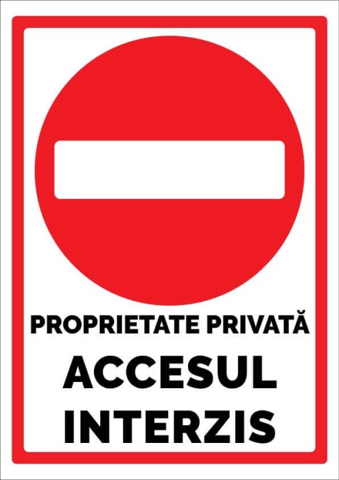 Proprietate privata accesul interzis