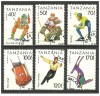 TANZANIA 1994 - SPORT , TIMBRE STAMPILATE, Fauna, Nestampilat