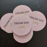 Felicitare rotunda Thank you Love