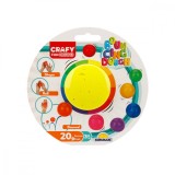 Plastilina colorata, Crafy, Galben-Neon, 20 g