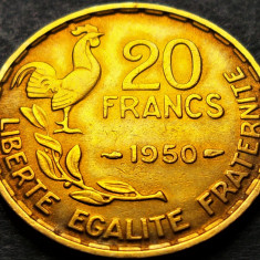 Moneda istorica 20 FRANCI / FRANCS - FRANTA, anul 1950 * cod 482 B