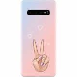 Husa silicon pentru Samsung Galaxy S10 Plus, Victory Love