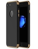 Cumpara ieftin Husa iPhone SE2 (2020) MyStyle Elegance Luxury 3in1 Neagra - Carcasa Protectie Rezistenta Socuri, Praf si Zgarieturi