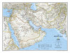 National Geographic: Middle East Classic Wall Map (30.25 X 23.5 Inches)
