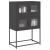 VidaXL Dulap &icirc;nalt, negru, 68x39x107 cm, oțel 853344