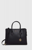 MICHAEL Michael Kors poseta de piele culoarea negru