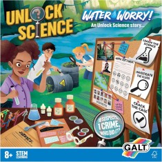 Set de experimente STEM Galt Unlock Science: Cine polueaza apa?