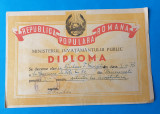 Pentru SILINTA LA INVATATURA elev clasa a 1a - Diploma Republica Populara Romana
