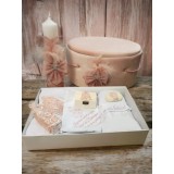 Cumpara ieftin Set complet cu Trusou Botez + Cutie Buretata pentru hainute + Lumanare - TB921