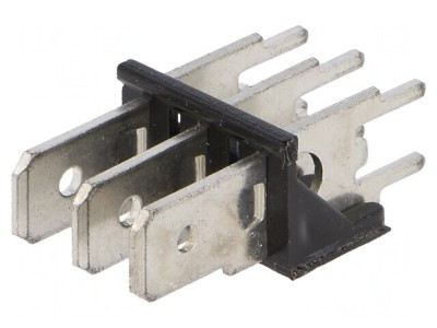 Conector Spadă 6,3mm 0,8mm THT Alamă Cositorit 500V foto