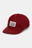 Levi&#039;s șapcă de baseball din bumbac culoarea roșu, cu imprimeu, 000A9-0018