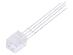 LED dreptunghiular 5x5x7mm RGB cu intensitate 500-750mcd - iluminare colorata foto