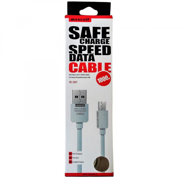 Cablu de date Micro USB MaXcell Safe Charge Speed Data Cable