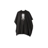 Pelerina profesionala Barber Skull rock&amp;roll 127 x 147 cm, Comair Professional