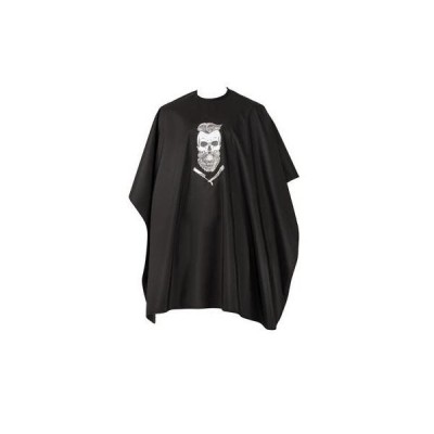 Pelerina profesionala Barber Skull rock&amp;amp;roll 127 x 147 cm foto