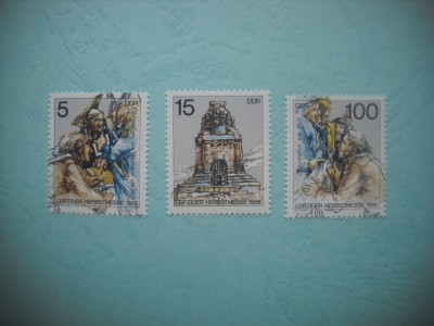 HOPCT TIMBRE MNH 1244 TARGUL DE TOAMNA LEIPZIG-3 VAL-1988-GERMANIA DDR/RDG foto