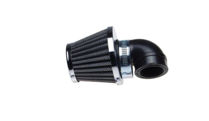 Filtru aer d.30mm conic 90&deg;, culoare cromat Cod Produs: MX_NEW AF02330
