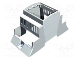 Carcasă pentru şină DIN Y 110mm X 53,5mm Z 62mm gri ITALTRONIC Nr.mod: 3