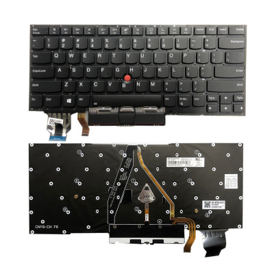 Tastatura Laptop, Lenovo, ThinkPad X1 Carbon 7th Type 20QD, 20QE, 20R1, 20R2, iluminata, layout US foto