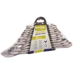 EXTOL CRAFT set chei combinate, 12 buc, 6-22mm, suport din plastic foto