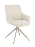 Cumpara ieftin Scaun rotativ bej crem Matilda 57x64x84.5 cm