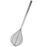 Strecuratoare paste si legume, maner extrudat 47 cm, 26&times;19.5&times;10 cm, aluminiu, O.M.A.C.