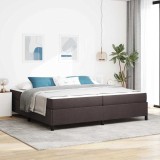 Cumpara ieftin Pat cu arcuri Maro 200 x 200 cm Țesătură, Lemn Ingineresc