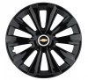 Set 4 Capace Roti, potrivite jantelor de R15, pentru Chevrolet, model delta negru, Autohelix MSA